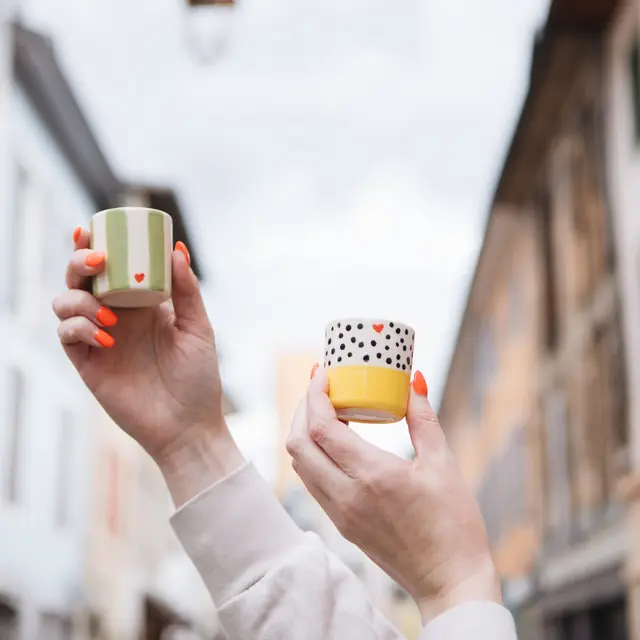 café peinture porcelaine