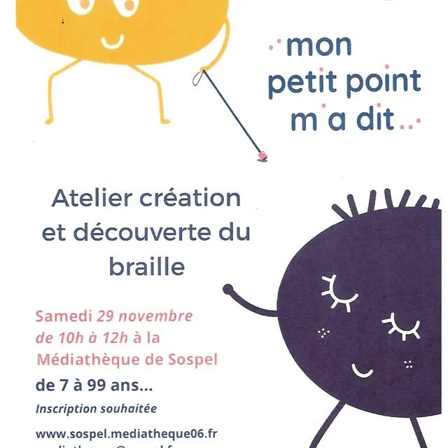 Atelier création et découverte du braille_Sospel