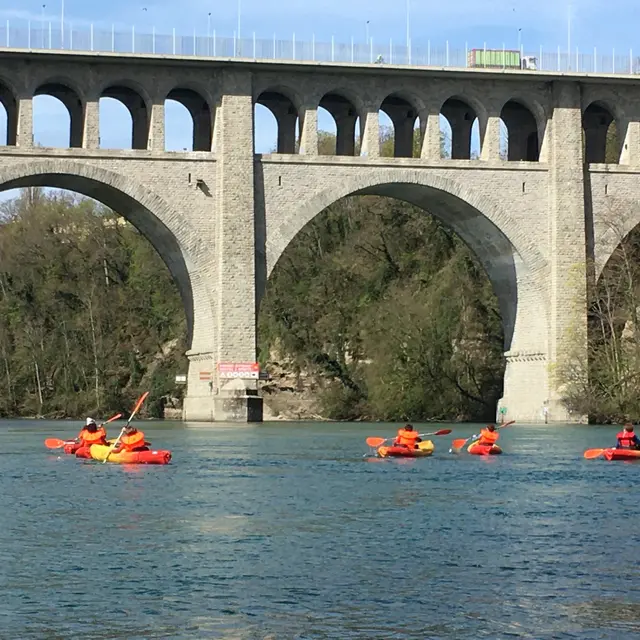 Descente du Rhône en kayak_Veyrier