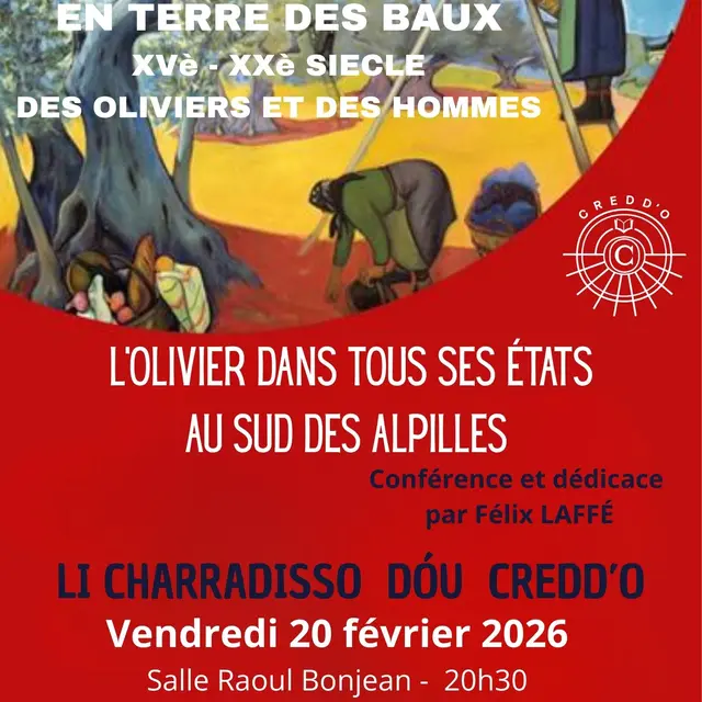 Conférence du CREDD'O L'olivier dans tous ses états au sud des Alpilles_Graveson