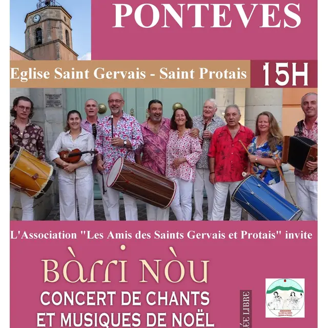 Concert : Barri Nou - Chants et musiques de Noël en Provence_Pontevès