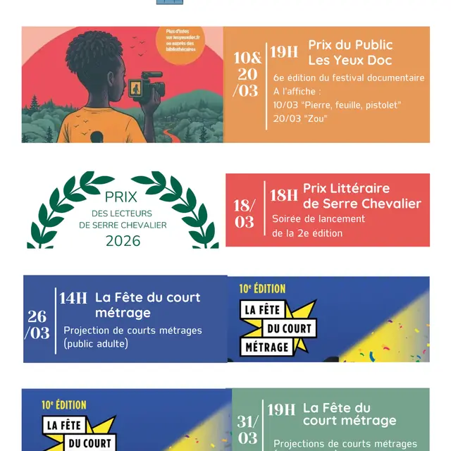 Fête du court métrage Festival del cortometraggio_Saint-Chaffrey