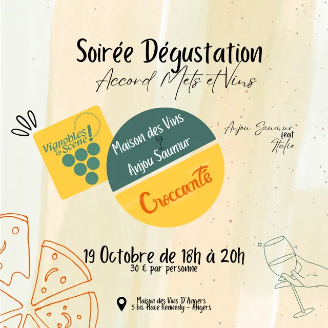 Soirée Dégustation - Accords Mets & Vins à la Maison des Vins !_Angers