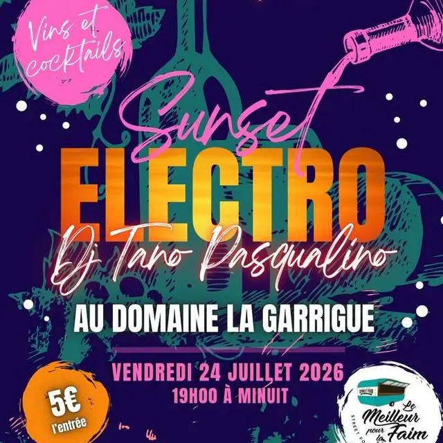 Soirée électro au Domaine la Garrigue_Vacqueyras