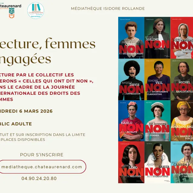 Lecture, femmes engagées_Châteaurenard