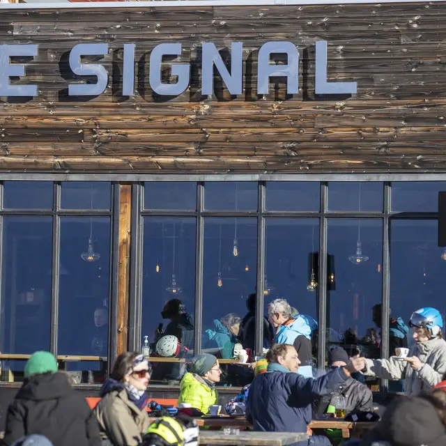 Façade extérieure - restaurant Le Signal Val d'Isère