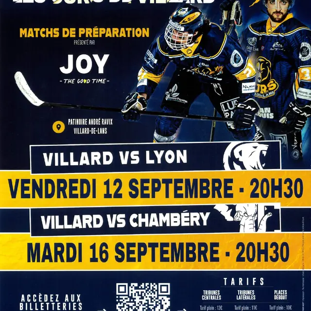 Hockey sur glace, match de préparation_Villard-de-Lans