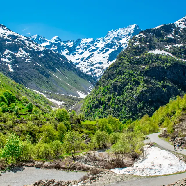 Itinéraire cyclotourisme jusqu'au Gioberney