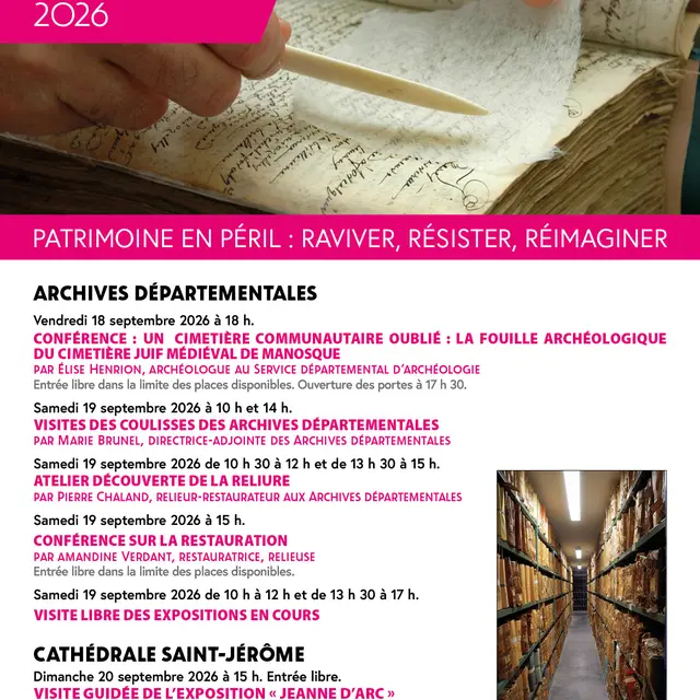 Visites des coulisses des Archives départementales