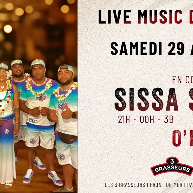 Sissa Sue O'kota'i en concert aux 3 Brasseurs Tahiti_Papeete