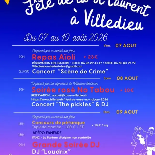 Fête de la St. Laurent_Villedieu