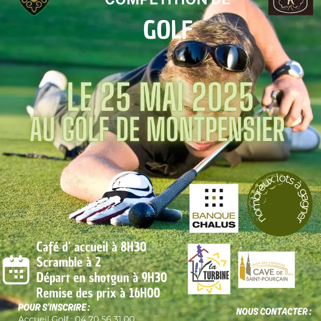 Compétition de Golf : Prix du Billard Club Vichyssois_Serbannes