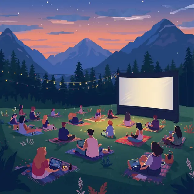 Cinéma en plein air_Réallon