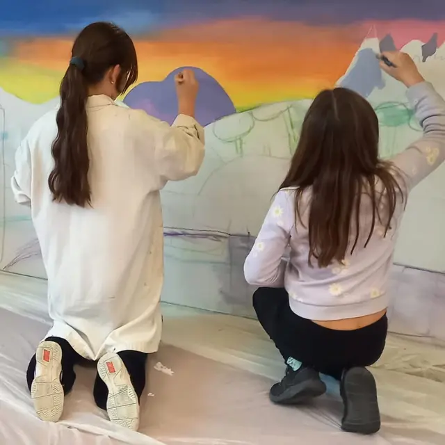 Atelier art et peinture : engagement groupe_Le Grand-Bornand