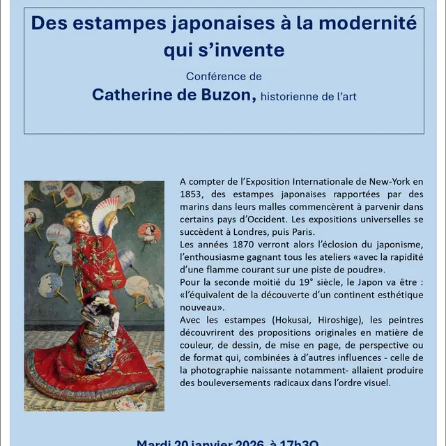 Conférence - Des estampes japonaises à la modernité qui s'invente_Toulon