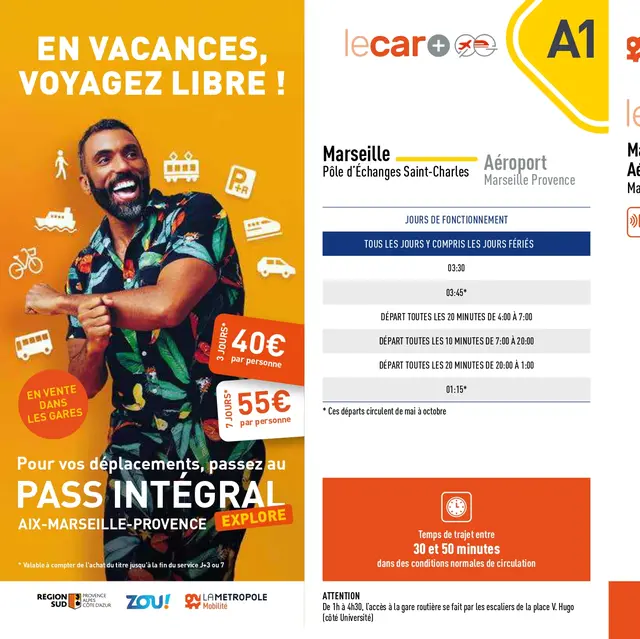 Navette Marseille aéroport - gare St Charles_Marseille