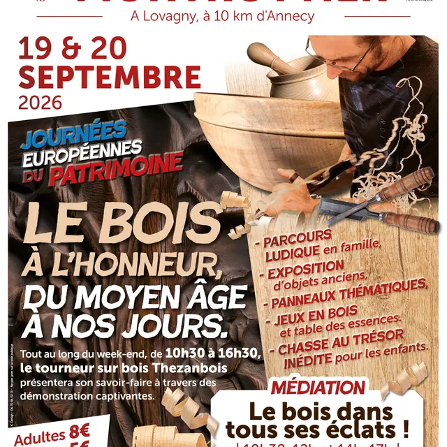 Le bois du Moyen Âge à nos jours - Journées Européennes du Patrimoine