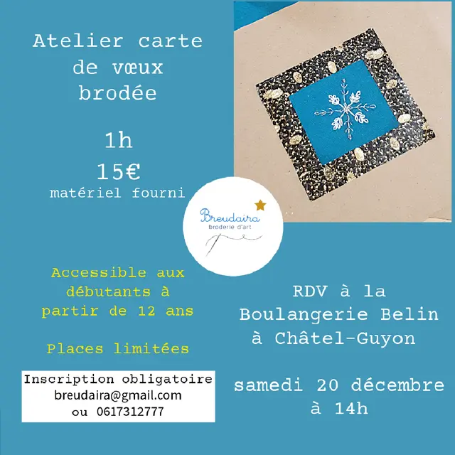 Atelier carte flocon Breudaira