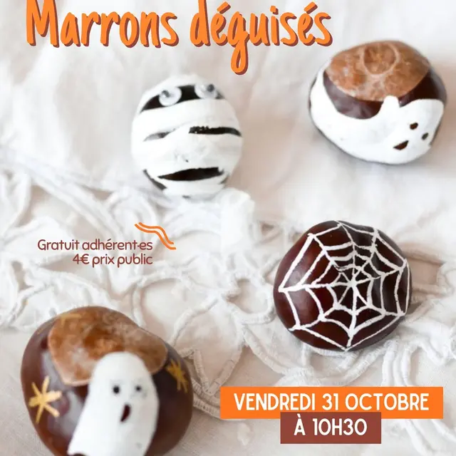 Atelier : Marrons déguisés_La Couarde-sur-Mer