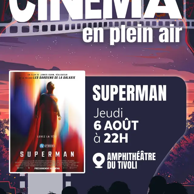 Cinéma en plein air Superman_Le Cannet
