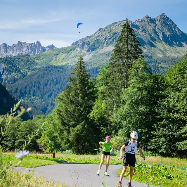 Ski roue avec Alpinum aux Contamines Montjoie