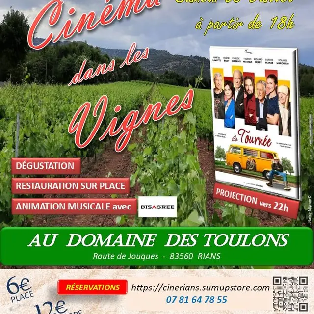 Cinéma dans les vignes : La Tournée_Rians