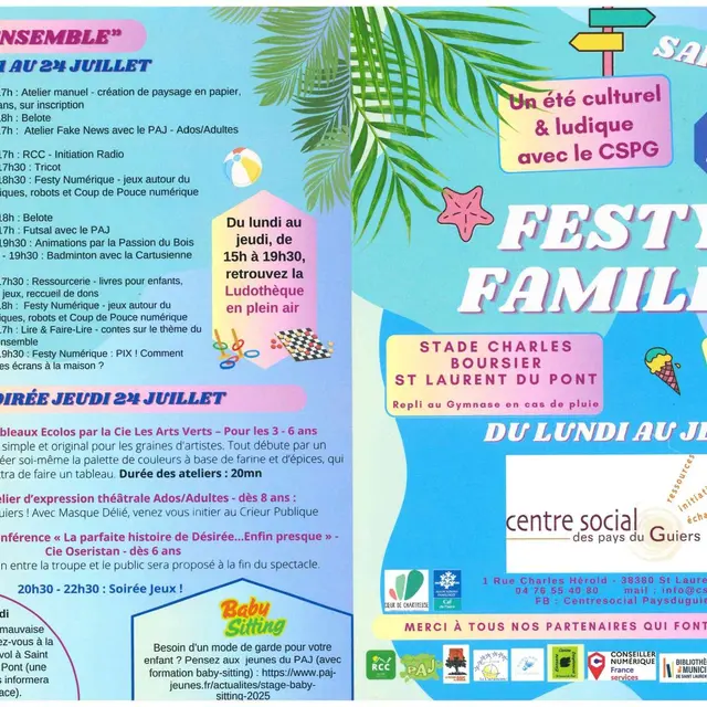 Les lundis avec Festy Famille_Saint-Laurent-du-Pont