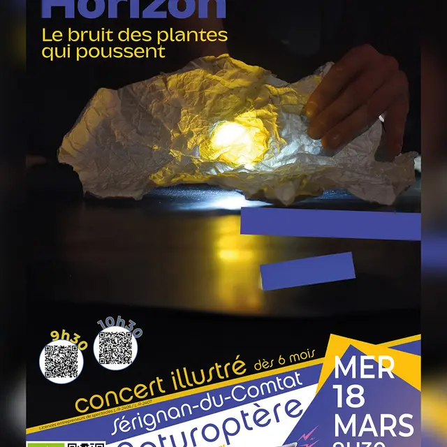 Concert illustré Horizon, le bruit des plantes qui poussent - Naturoptère_Sérignan-du-Comtat