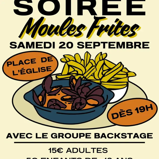 Soirée moules frites_Touët-de-l'Escarène