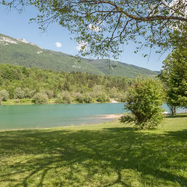 Vue du plan d'eau