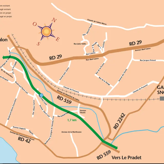 plan vélo La Garde