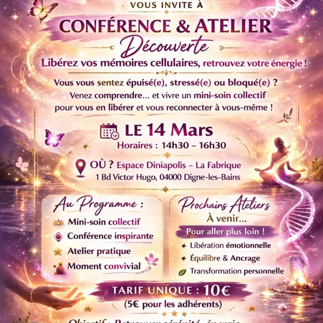 Conférence et Atelier Découverte_Digne-les-Bains