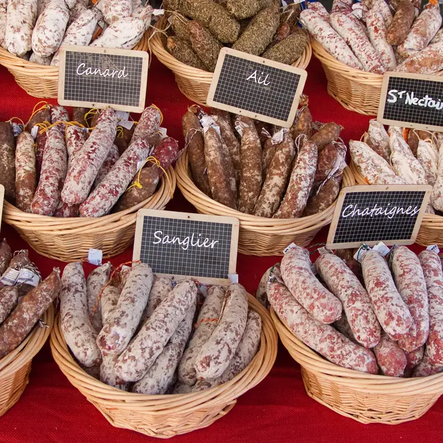 Marché charcuterie
