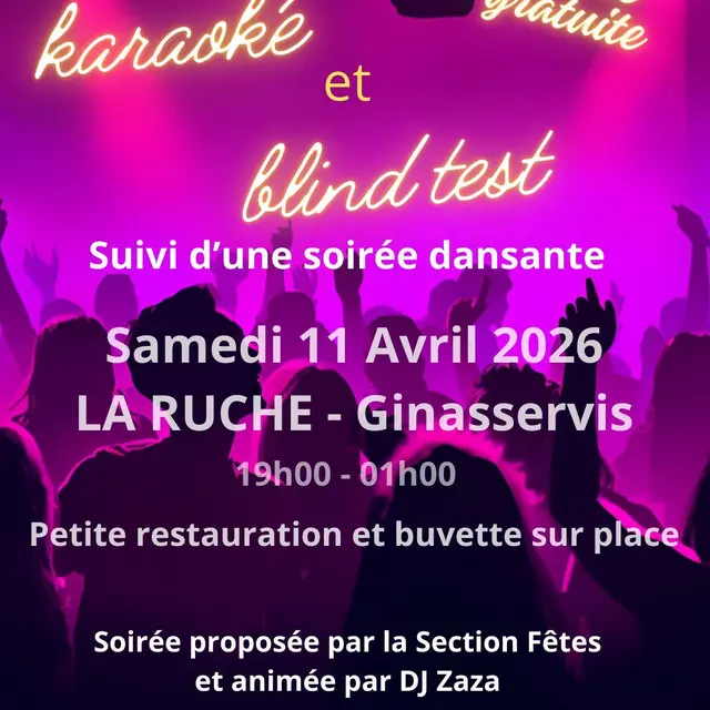 Soirée karaoké et blind test_Ginasservis