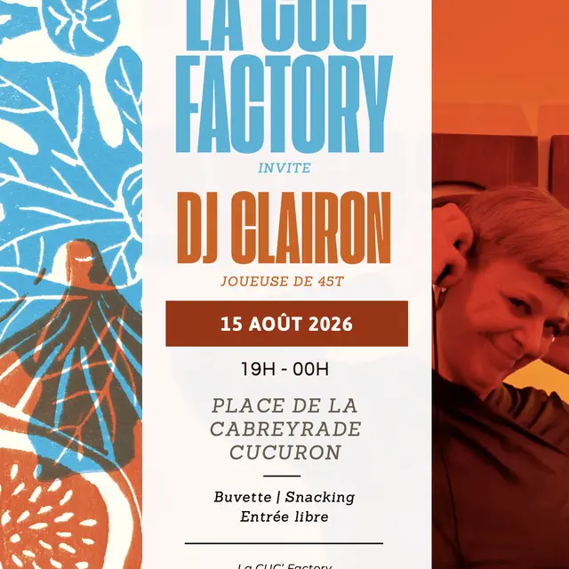 Fête de l'été :  Dj CLAIRON joueuse de 45T à Cucuron_Cucuron