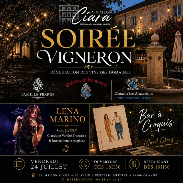 Soirée Vigneron à la Maison Ciara_Orange