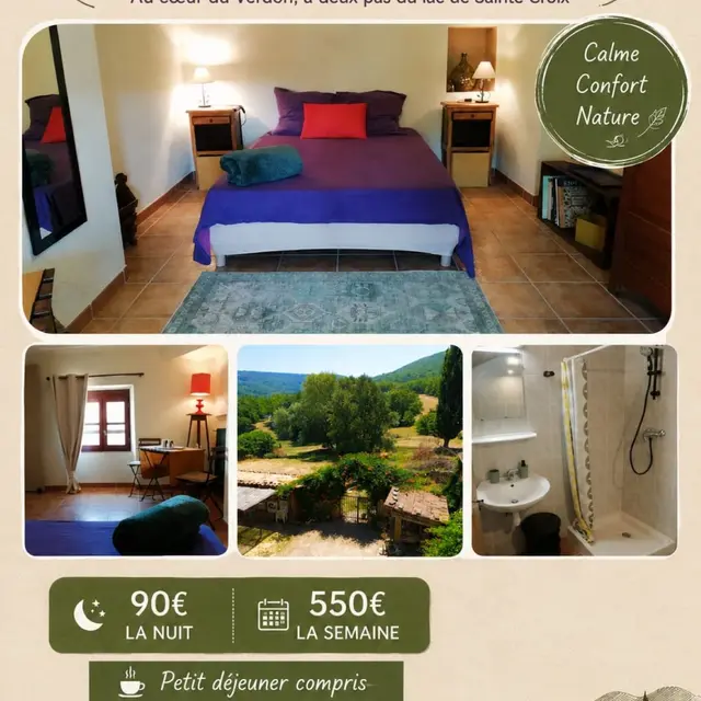 Chambre à louer à Saint Barthélémy_Bauduen