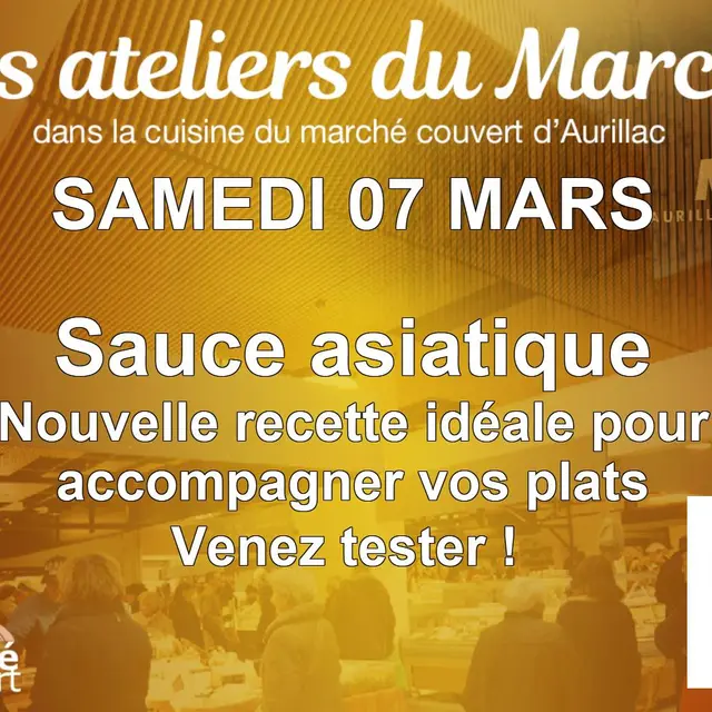 Cuisine au Marché Couvert :   sauce  asiatique_Aurillac
