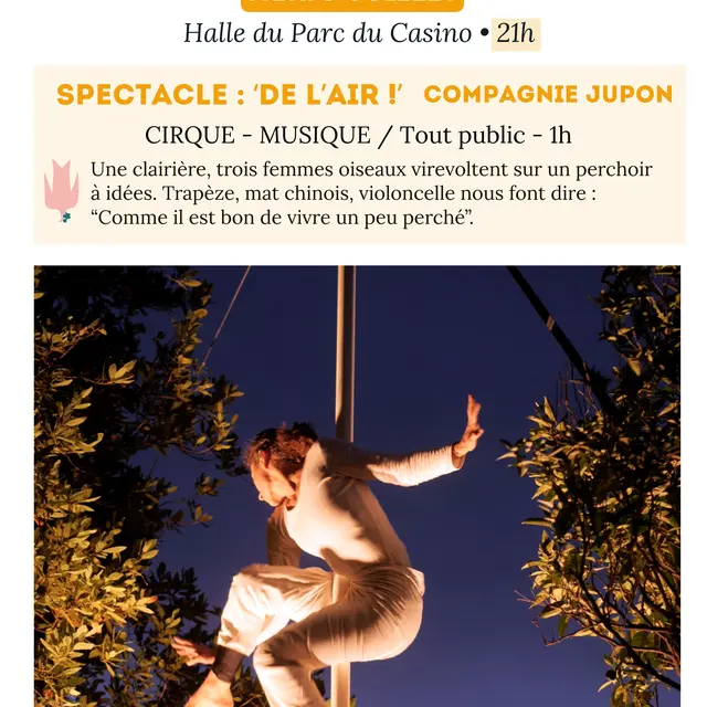 Spectacle : De l'air ! de la Cie Jupon_Ax-les-Thermes
