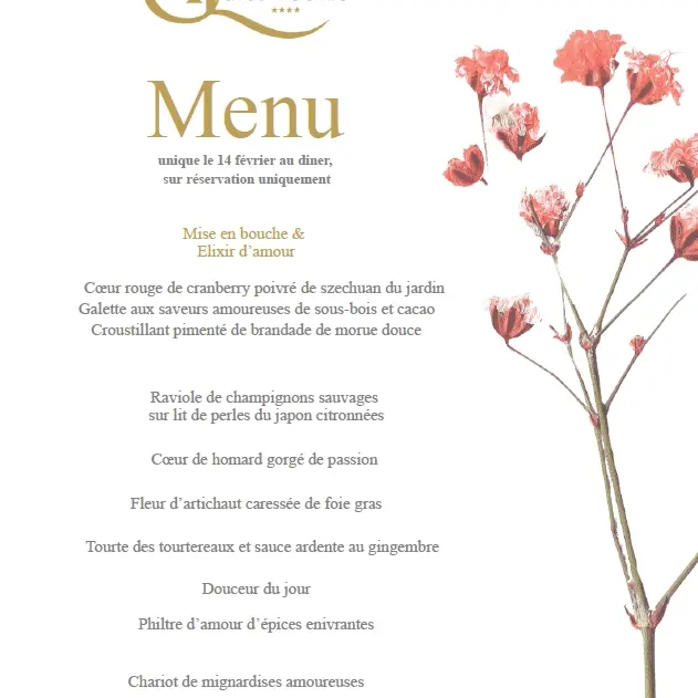 Menu de la Saint Valentin_Château-Arnoux-Saint-Auban