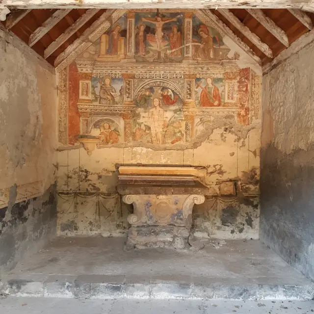 Fresques de la chapelle St Sébastien et St Roch- Entraunes