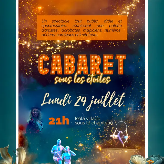 Soirées Estivales : Cabaret sous les étoiles_Isola