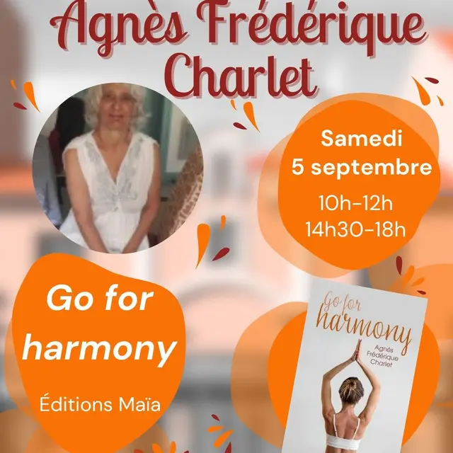 Dédicace d'Agnès Frédérique Charlet