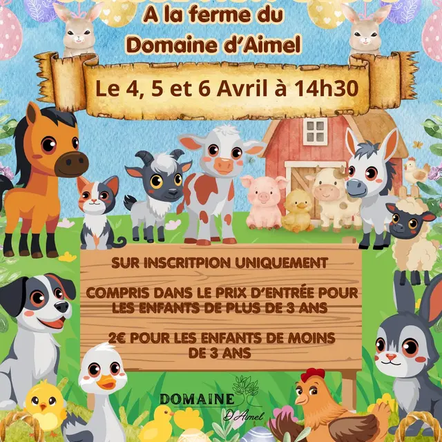 Grande chasse aux œufs à la ferme du Domaine d'Aimel_Sisteron