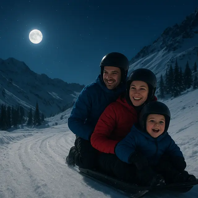 Glisse nocturne à la Faucille_Mijoux