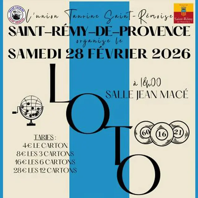 Loto de l'Union taurine Saint-Rémoise_Saint-Rémy-de-Provence
