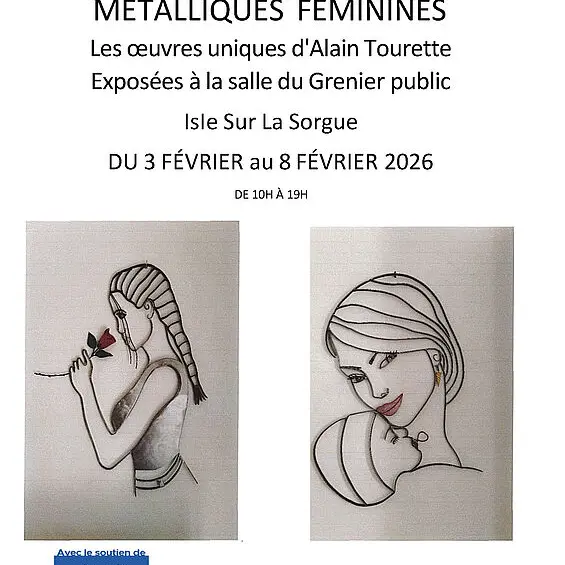 Exposition de Sculptures Métalliques Féminines_L'Isle-sur-la-Sorgue