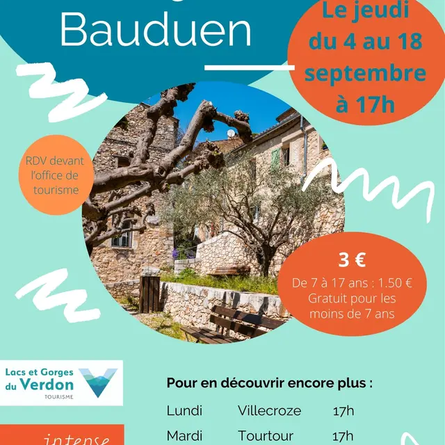 Visite guidée du village de Bauduen_Bauduen