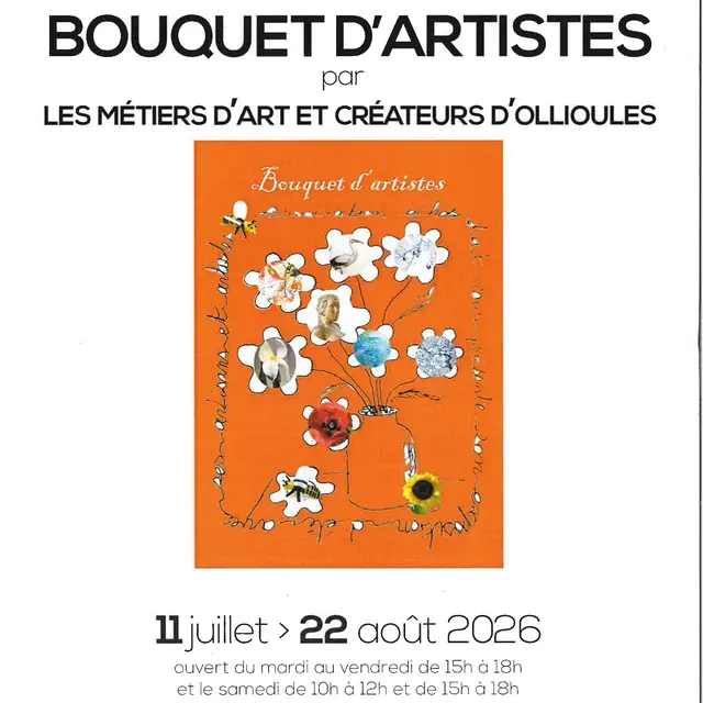 Exposition Bouquet d'artistes par les Métiers d'Art et Créateurs d'Ollioules_Ollioules
