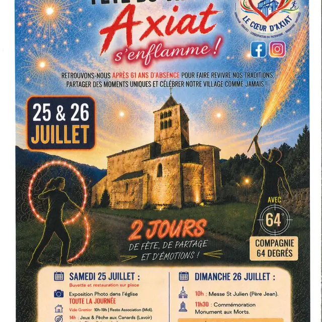 Fête du Village: Axiat s'enflamme !_Axiat
